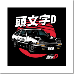 Initial D - anime japan retro Posters and Art